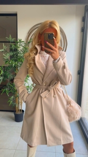 Manteau crème buttons 