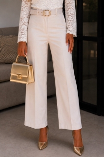Broek wijd beige 