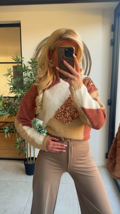 Pull 3 Colors paillet 