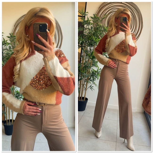 Pull 3 Colors paillet 