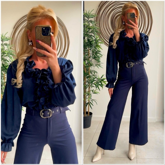  BLoes marineblauw frull