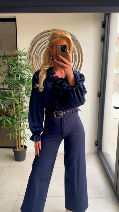  BLoes marineblauw frull