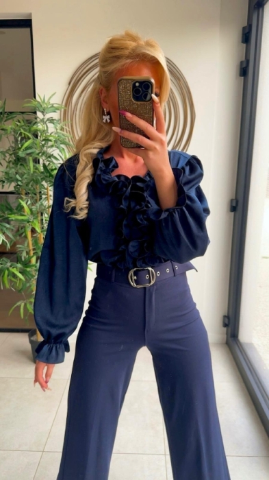  BLoes marineblauw frull