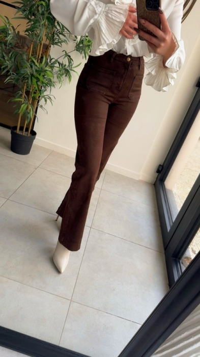 Pants Brown Wide leg 