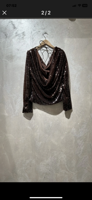 Dress black strass velours 