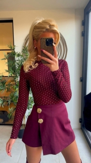 Body Bordeaux Silver black 