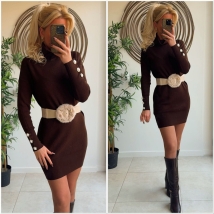 Dress koll Brown buttons 