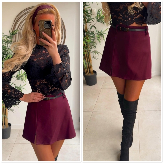 Top blouse short black