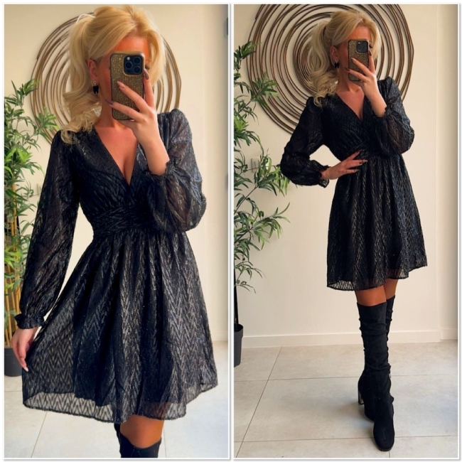 Dress black glitter
