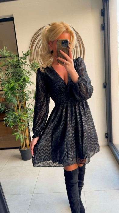 Dress black glitter