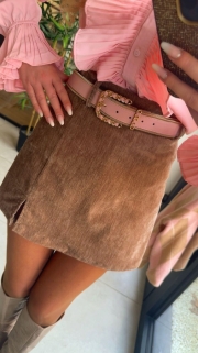 Jupe short sandcolor 