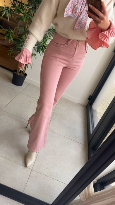 Broek pink Wide leg 
