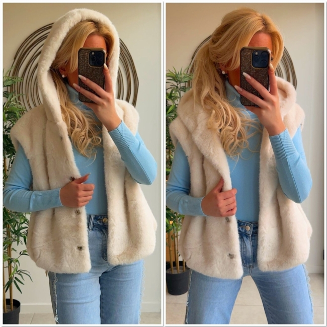 Pull coll Light bleu 