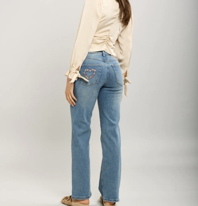 Broek jeans Wide leg Hartje