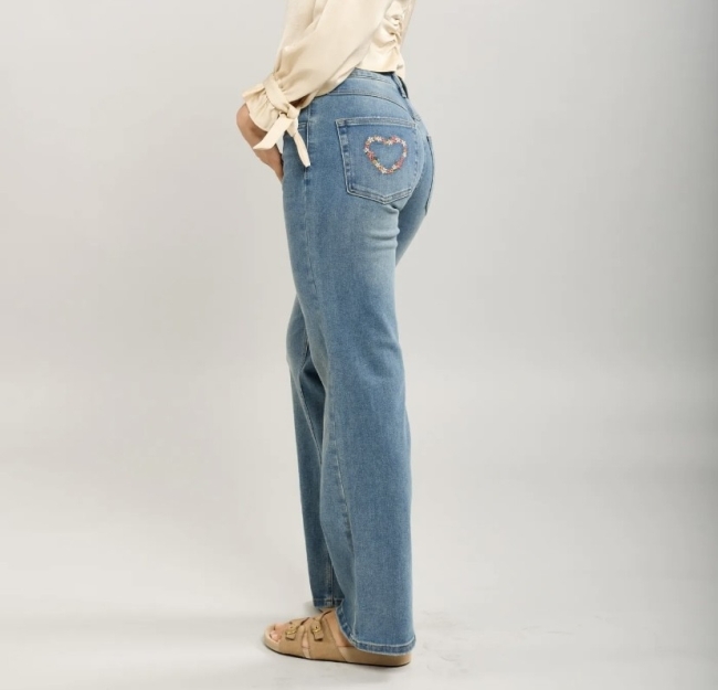 Broek jeans Wide leg Hartje