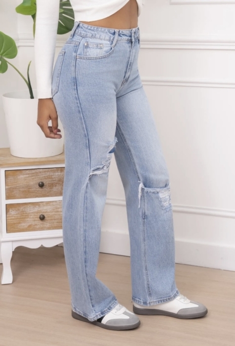 Jeans Wide leg scheuren
