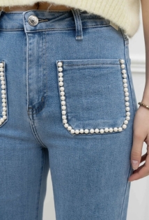 Jeans zakjes parelfijn 