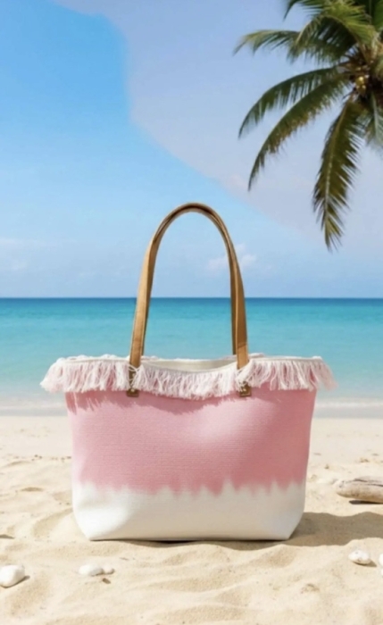 Tas groot roze crème 