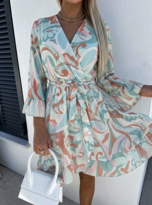 Kleed mouw green multi 