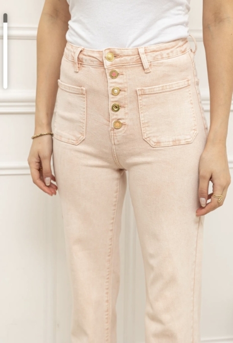 Pants roze buttons 