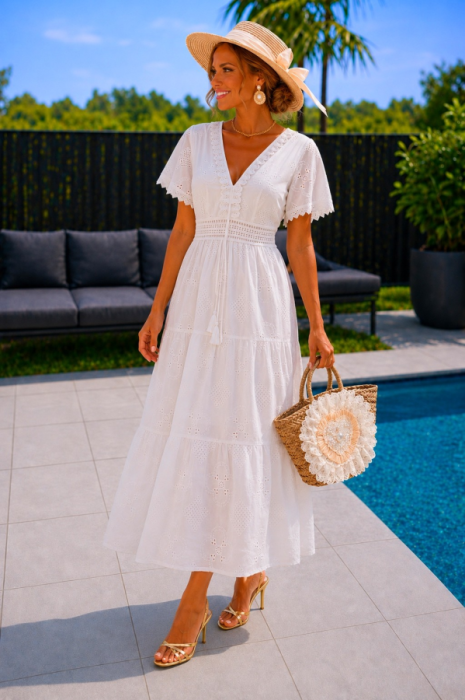 Dress long White 
