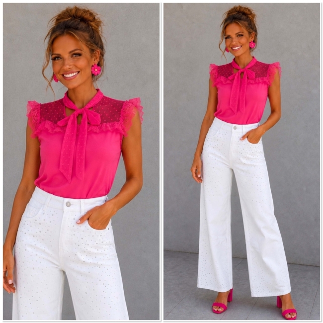 Top fushia strik 