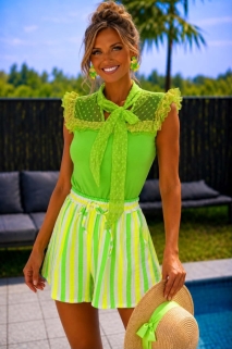 T shirt flashy green strik 