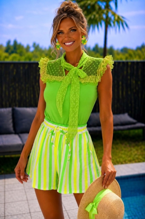 T shirt flashy green strik 