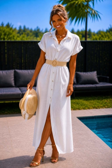 Robe blanc tetra
