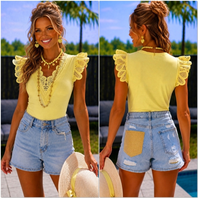 T shirt jaune