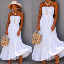 Robe bustier blanc tetra 