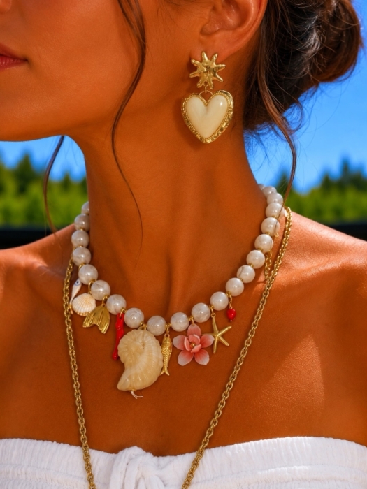 Collier crème 