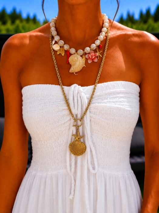 Collier crème 
