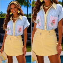 Jupe short jaune