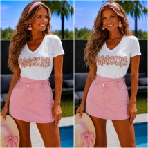Jupe short pink