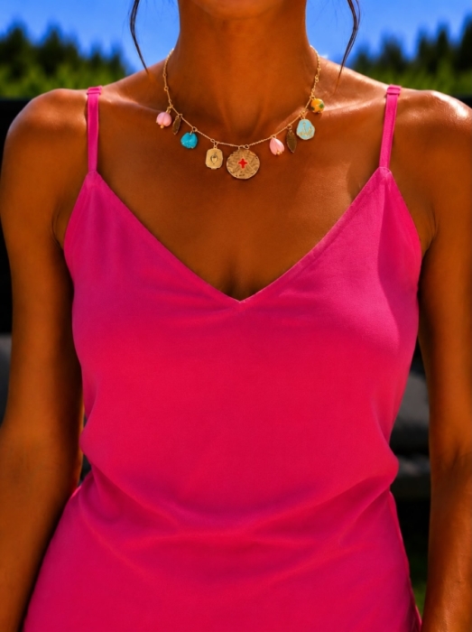 Halsketting kort boho details 