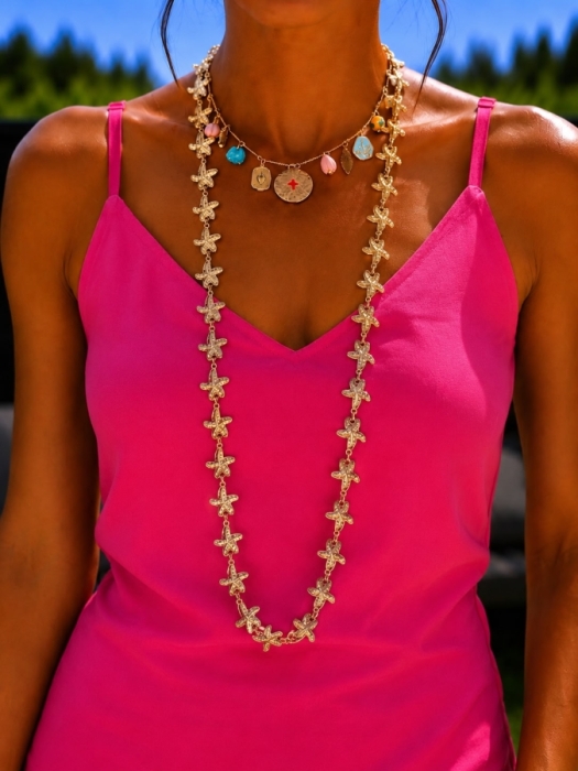 Halsketting kort boho details 