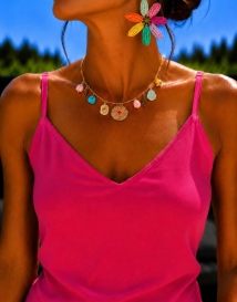 Boucles fleur multicolor 
