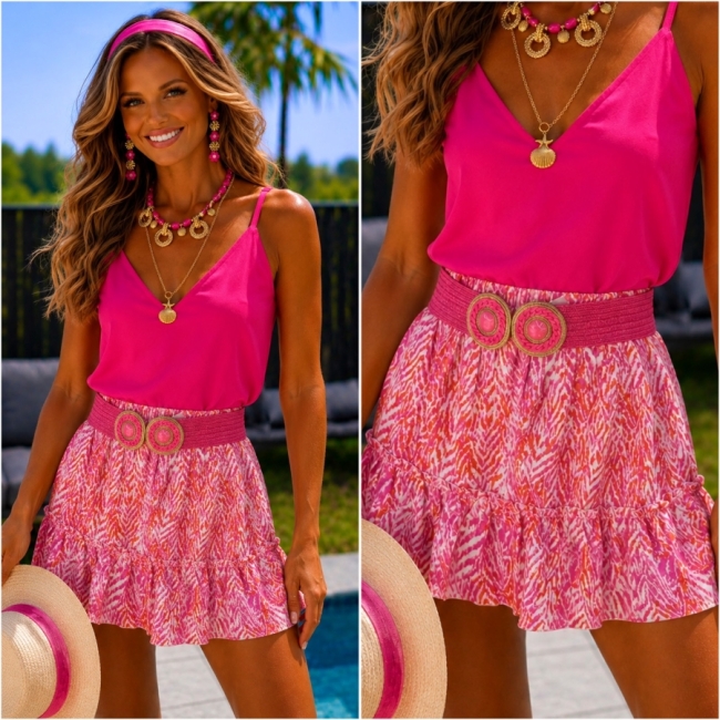 Jupe rouge pink 