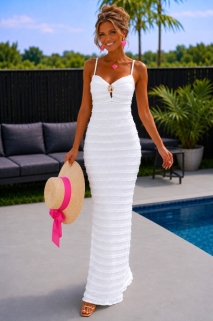 Robe blanc longue 