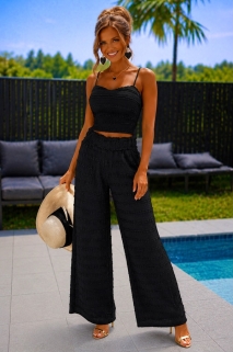 Ensemble noir pantalon et top