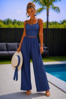 Ensemble bleu marine pantalon &top