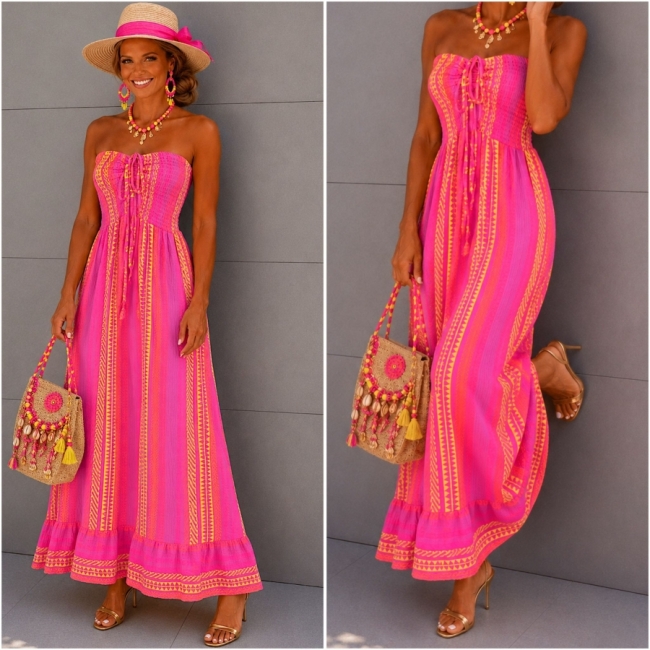 Dress Fushia fluo Colors 