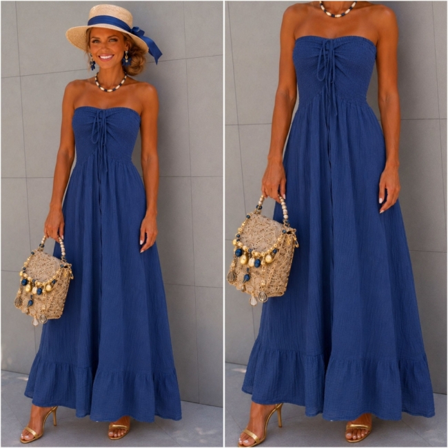 Dress bustier navy tetra 