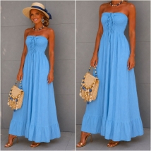 Kleed bustier bleu jeans tetra 