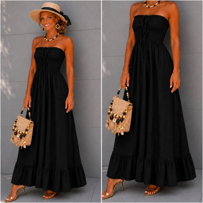Robe bustier black tetra 