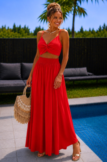 Set rood broek/top