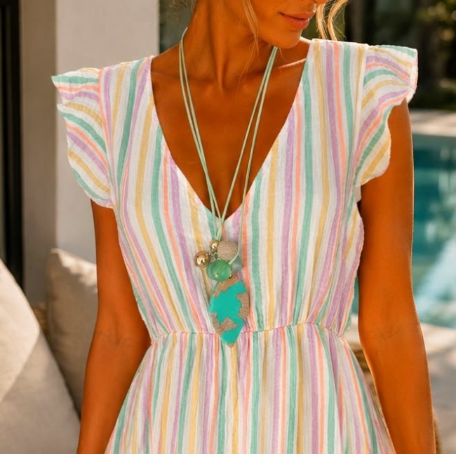 Halsketting mintgreen 