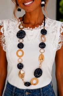 Halsketting dark bleu 