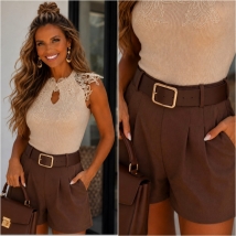 Top beige kant 